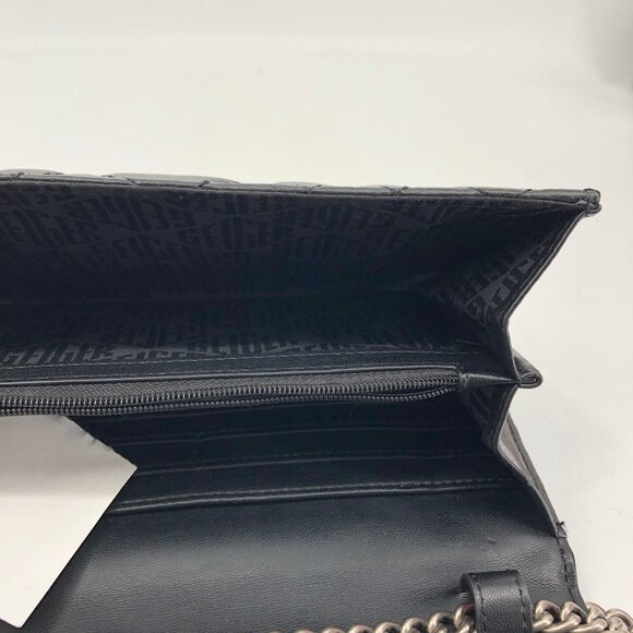 Kurt Geiger Black Classic Shoulder Bag | Silver Hardware - Picture 5 of 7